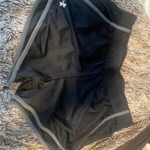 Under Armour Black and Gray Athletic Shorts Performance Fit